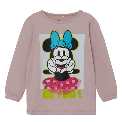 Name it Langarm-T-Shirt – Minnie Mouse – Violet Ice – T-Shirt – MamaMilla