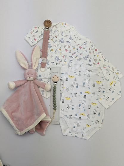 Fixoni-Body – New Nadja – Blumen – Weiß – Kleidung – MamaMilla