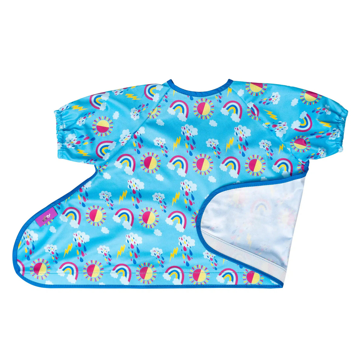 Tidy Tot Lätzchen mit kurzen Ärmeln für Tablett – Regenbogen – Lätzchen ohne Ärmel – MamaMilla