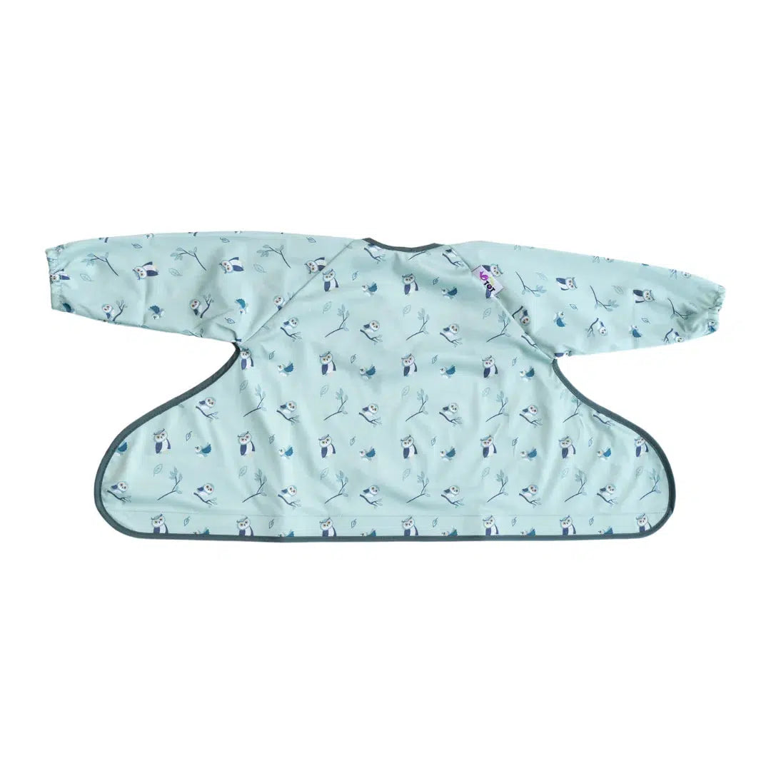 Tidy Tot Lätzchen, Tablett und Löffel – SET – Grau – Lätzchen mit Ärmeln – MamaMilla