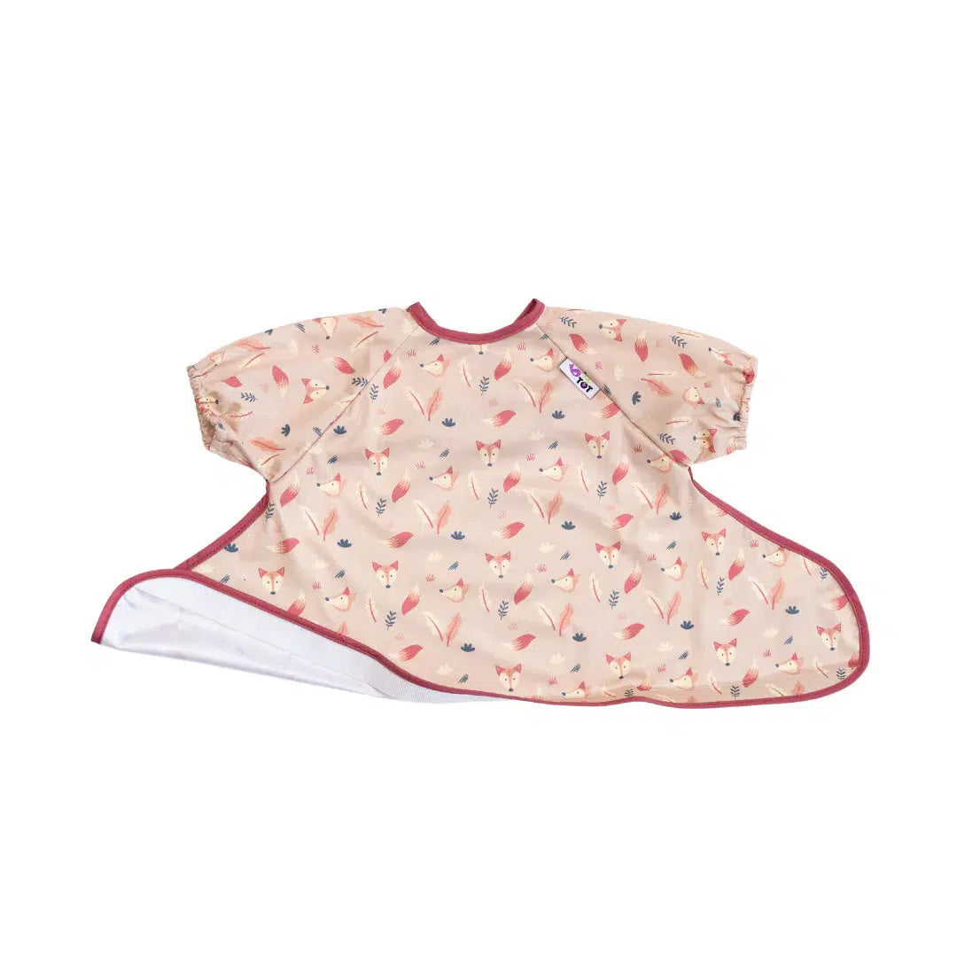 Tidy Tot Lätzchen mit kurzen Ärmeln für Tablett – Sand Fox – Lätzchen ohne Ärmel – MamaMilla