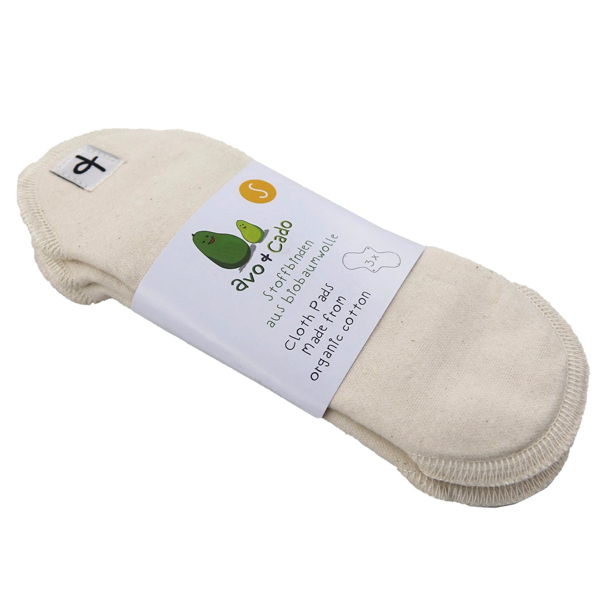 avo+cado Slipeinlagen (Stoffeinlagen) aus Bio-Baumwollflanell – 3 Stück – Slipeinlagen – MamaMilla