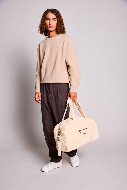 Hindbag Pusletaske - Økologisk Fløjl - Beige