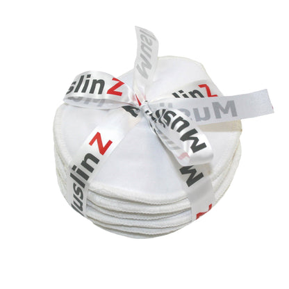 MuslinZ Stilleinlagen aus Bambus-/Baumwollfrottee 11 cm – 3 Paar – Stilleinlagen (wiederverwendbar) – MamaMilla