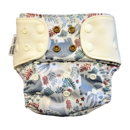Der schwedische Wald | Taschenwindelstretch | 5-17kg: Hopfenblüten beige / Ohne Einlagen - - MamaMilla