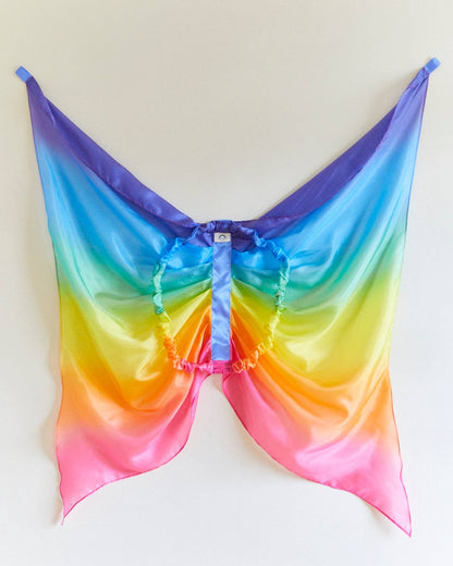Sarahs Seiden-Regenbogenflügel aus Seide – für Feen-Verkleidungsspiele – MamaMilla