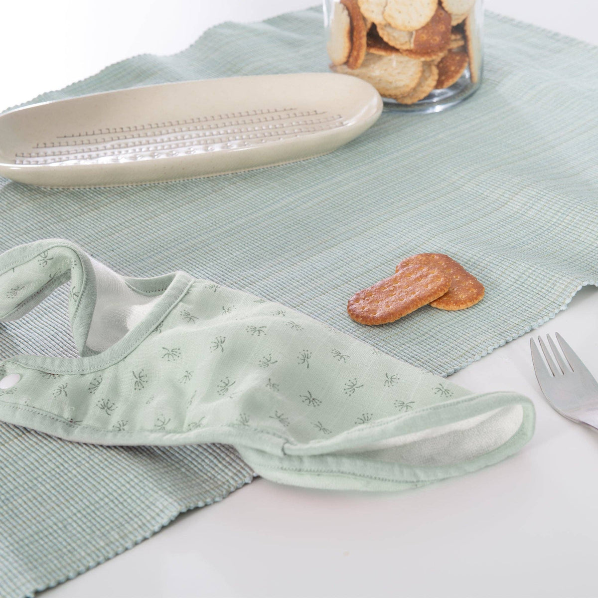 Roba Lil Planet hagesmæk frostgrøn med mønster