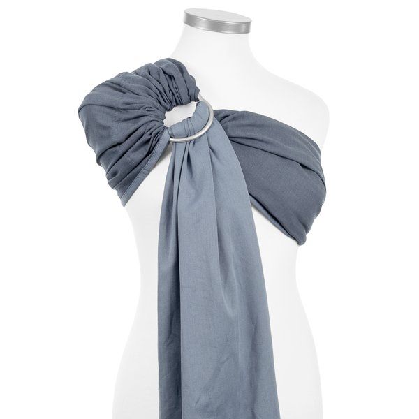 Fidella Ring Sling – Chevron – Jeansblau – MamaMilla