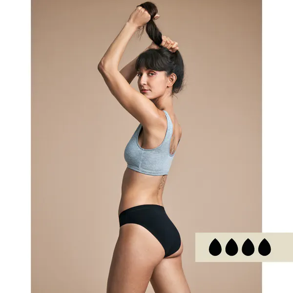 Imse Vimse menstruationstrusse bikini i sort