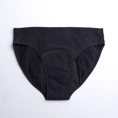 Imse Vimse menstruationstrusse bikini i sort til kraftig flow
