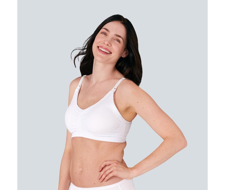 Medela Bequemer 3-in-1-Still- und Pump-BH, weiß, Größe M - MamaMilla