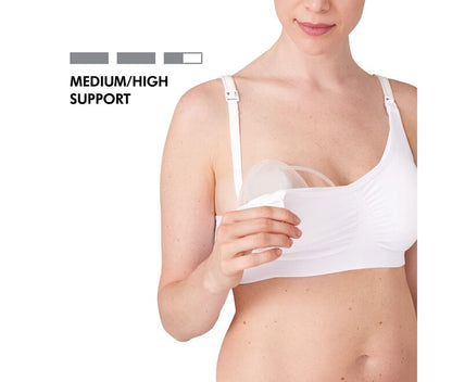 Medela Bequemer 3-in-1-Still- und Pump-BH, weiß, Größe L - MamaMilla