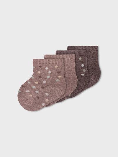 Name it 4er-Pack Wollsocken – Wak – Punkte – Geweih – Socken – MamaMilla