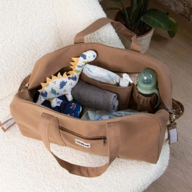 Hindbag Pusletaske - Økologisk Bomuld - Brun