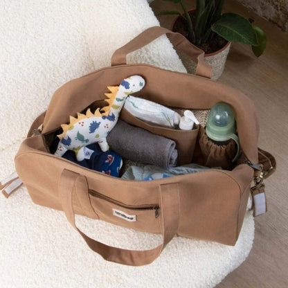 Hindbag Pusletaske - Økologisk Bomuld - Brun