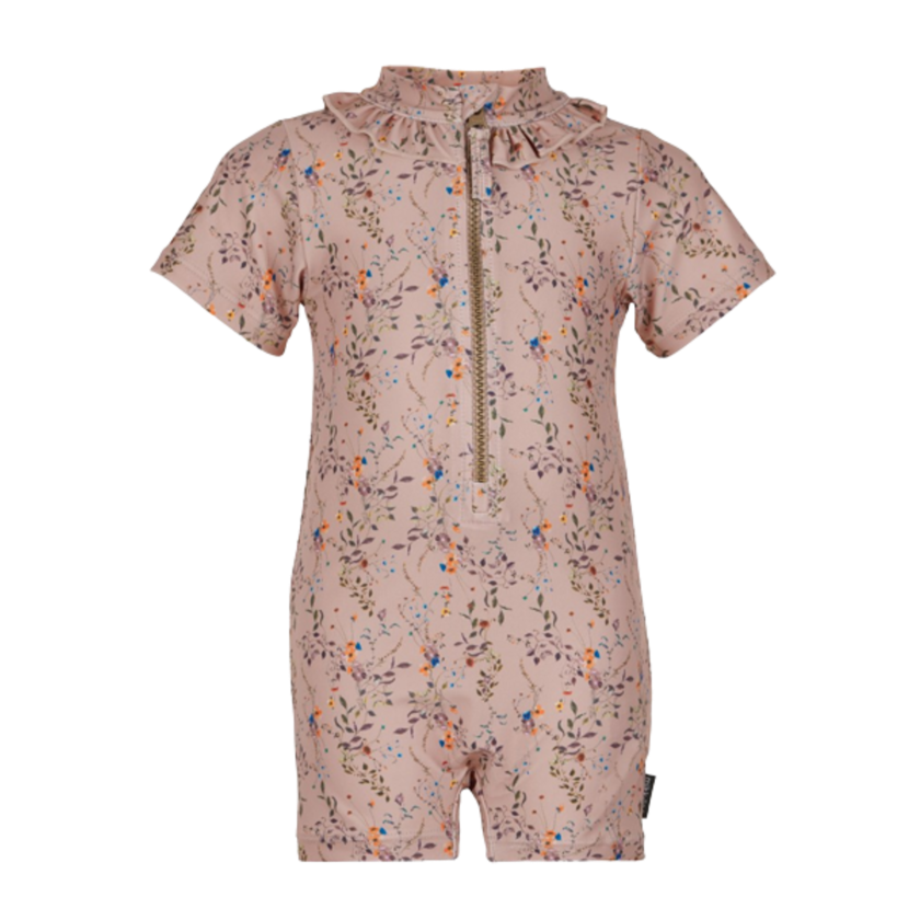 Mikk-line Badeanzug – Blumen – Nougat – Bademode – MamaMilla