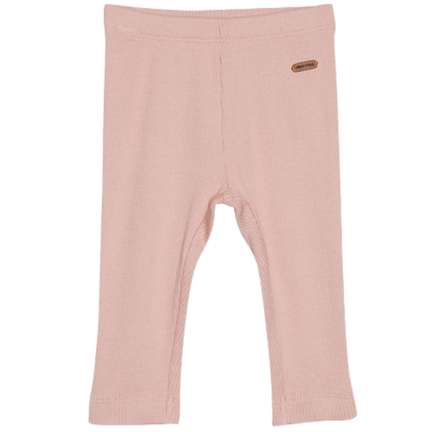 Minymo-Leggings im Rippenmuster – Mahogany Rose – Hose – MamaMilla