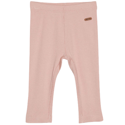 Minymo-Leggings im Rippenmuster – Mahogany Rose – Hose – MamaMilla