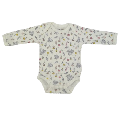 Fixoni-Body – New Nadja – Blumen – Weiß – Kleidung – MamaMilla