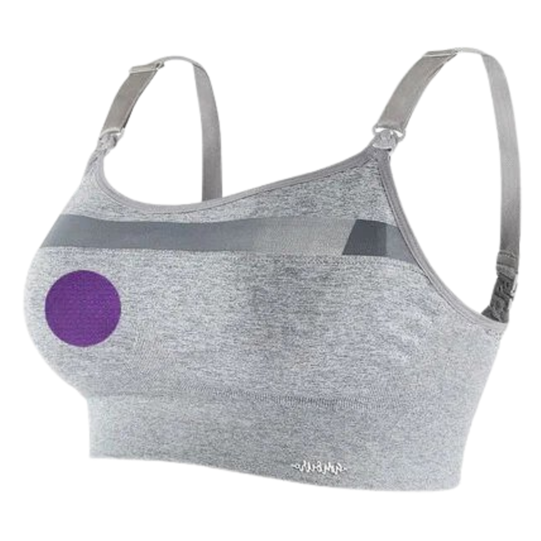 Cache Coeur Nahtloser Sport-Still-BH – Woma – Grau – Unterwäsche – MamaMilla