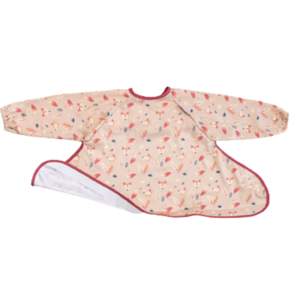 Tidy Tot Lätzchen mit langen Ärmeln für Tablett – Sand Fox – Lätzchen mit Ärmeln – MamaMilla