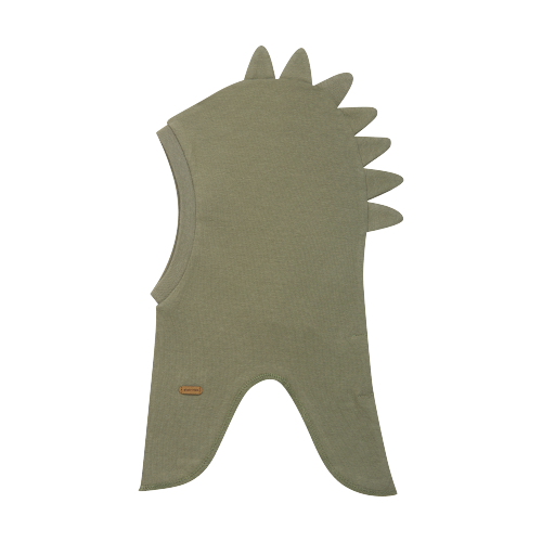 Minymo Dino-Mütze – Tiefes Flechtengrün – Wollmütze – MamaMilla