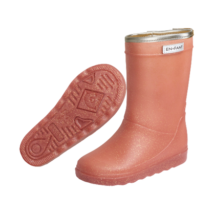 A FANT Gummistiefel mit Glitzer – Metallic Rose – Schuhe – MamaMilla