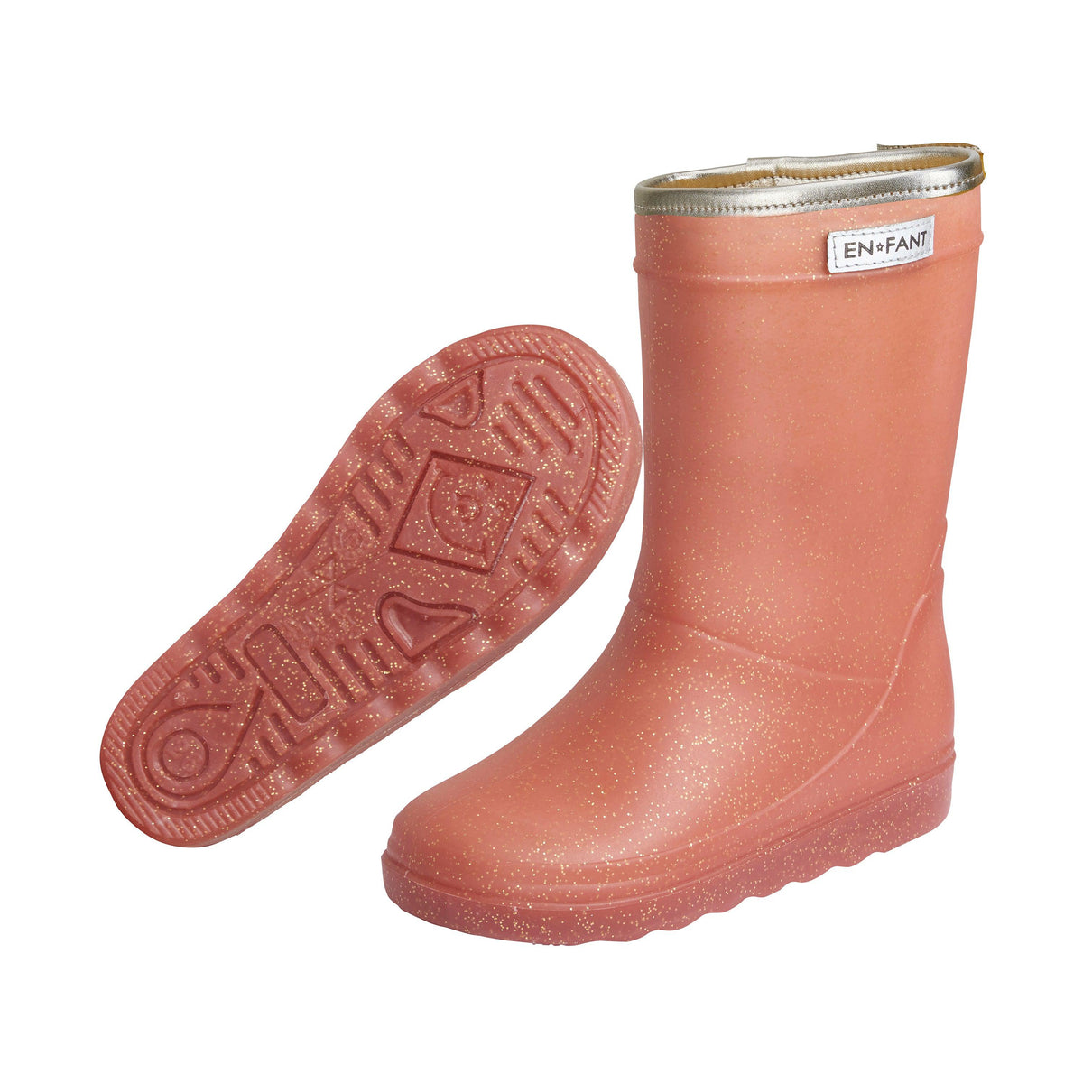 A FANT Gummistiefel mit Glitzer – Metallic Rose – Schuhe – MamaMilla