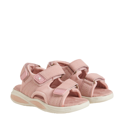 Fabelhafte, leichte Sandalen mit Klettverschluss – Misty Rose – Schuhe – MamaMilla