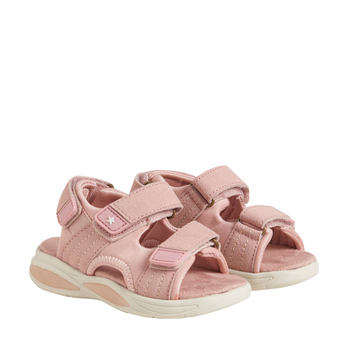 Fabelhafte, leichte Sandalen mit Klettverschluss – Misty Rose – Schuhe – MamaMilla