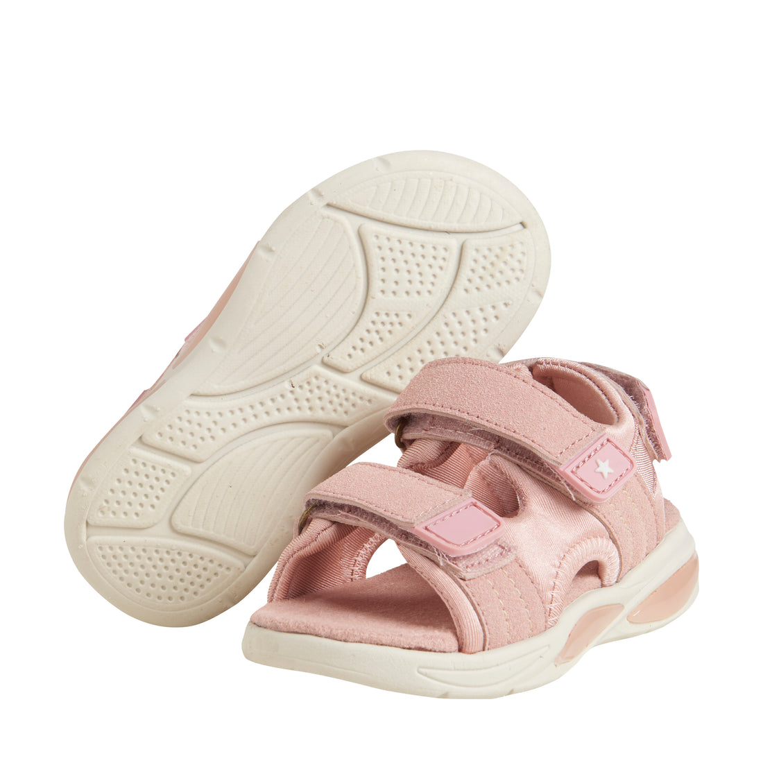 Fabelhafte, leichte Sandalen mit Klettverschluss – Misty Rose – Schuhe – MamaMilla