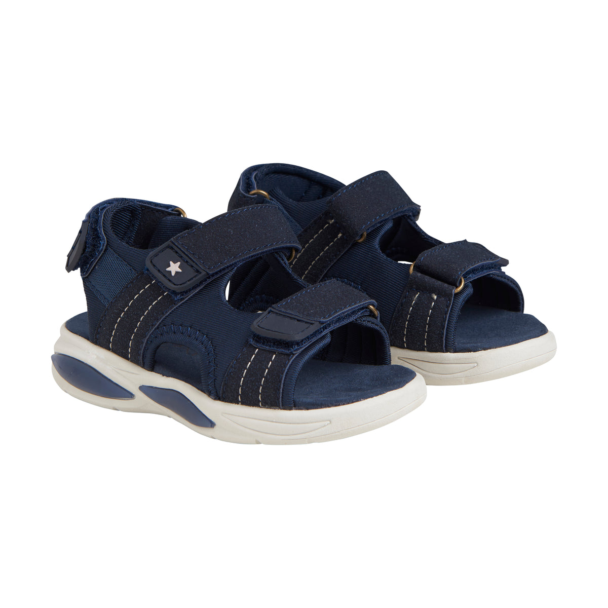 Fabelhafte, leichte Sandalen mit Klettverschluss und Licht – Tusche – Schuhe – MamaMilla