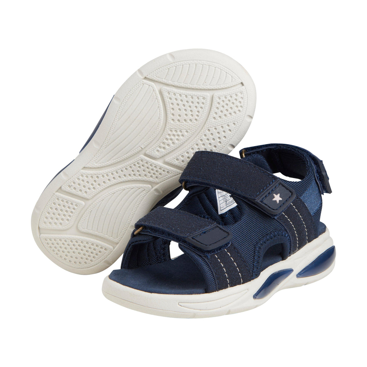Fabelhafte, leichte Sandalen mit Klettverschluss und Licht – Tusche – Schuhe – MamaMilla