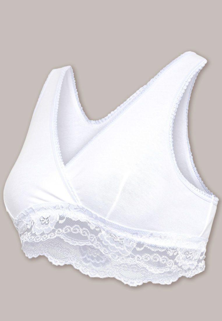 Carriwell Organic Crossover Still-BH – Weiß – Stillkleidung – MamaMilla