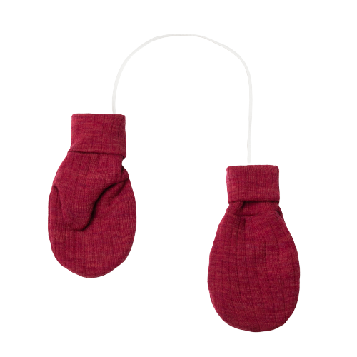 Joha Übergangsfäustlinge aus Wolle – Fuchsia – Fäustlinge – MamaMilla