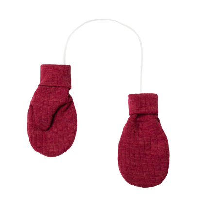 Joha Übergangsfäustlinge aus Wolle – Fuchsia – Fäustlinge – MamaMilla