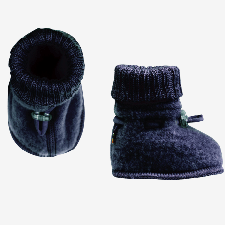 Joha-Stiefeletten aus Wolle – Dunkelblau meliert – SutSko – MamaMilla