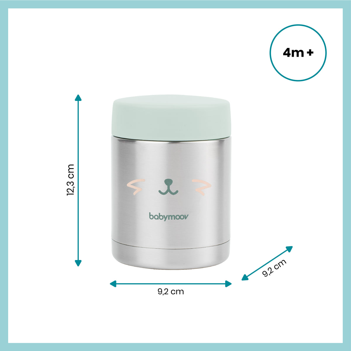Babymoov Thermos-Lebensmittelbox aus Edelstahl – 350 ml – Thermos-Lebensmittelbox – MamaMilla