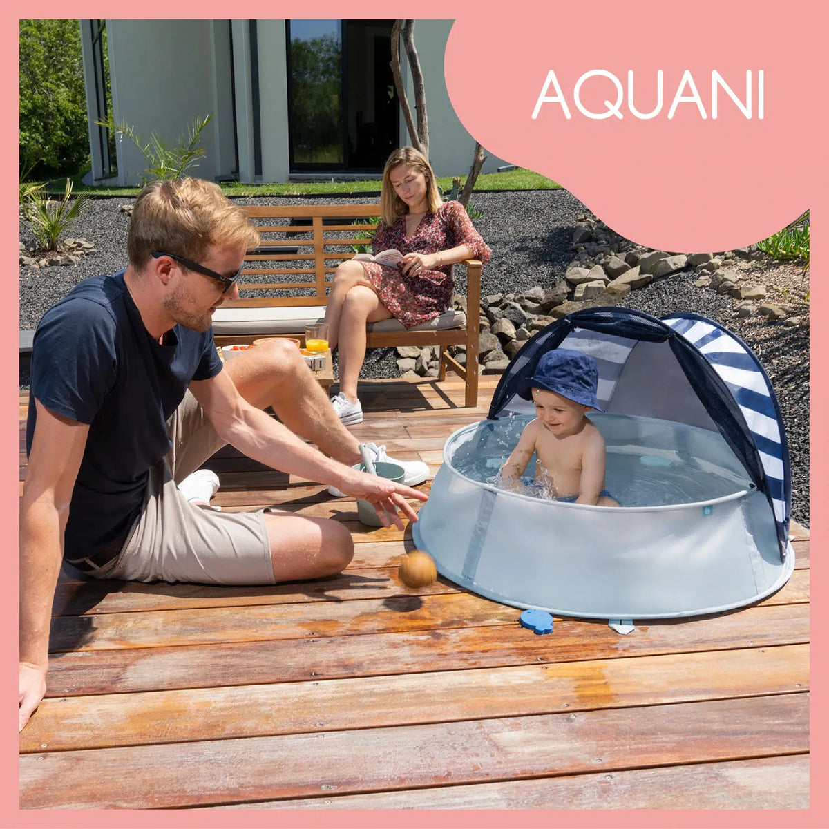 Babymoov 3in1 UV-Zelt – Mariniére Aquani – UV-Zelt – MamaMilla