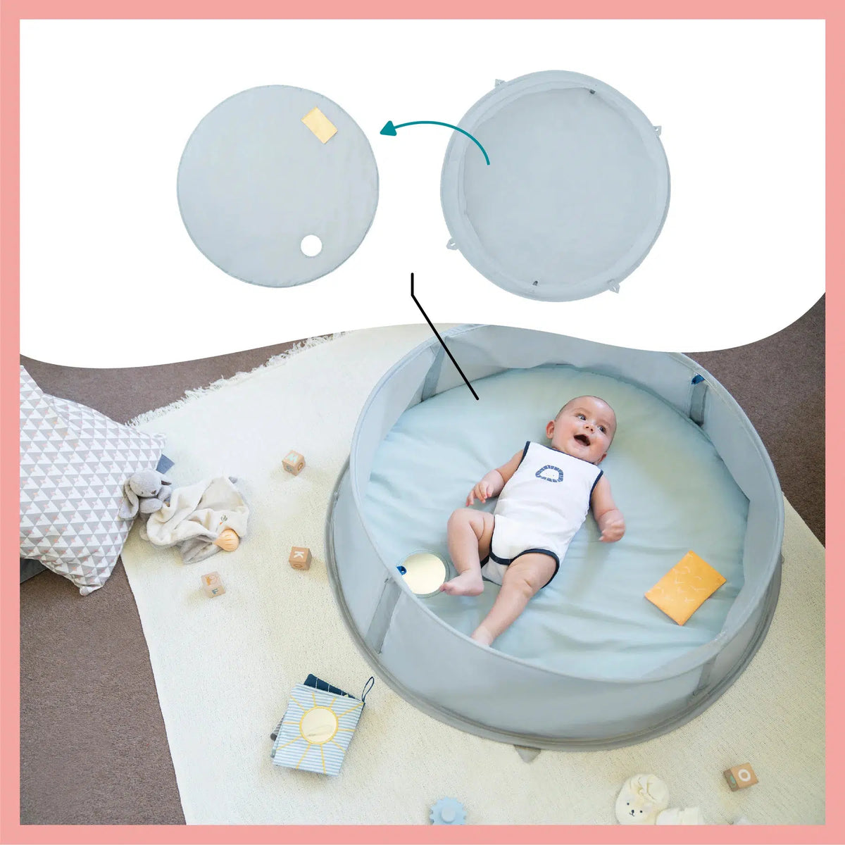 Babymoov 3in1 UV-Zelt – Mariniére Aquani – UV-Zelt – MamaMilla