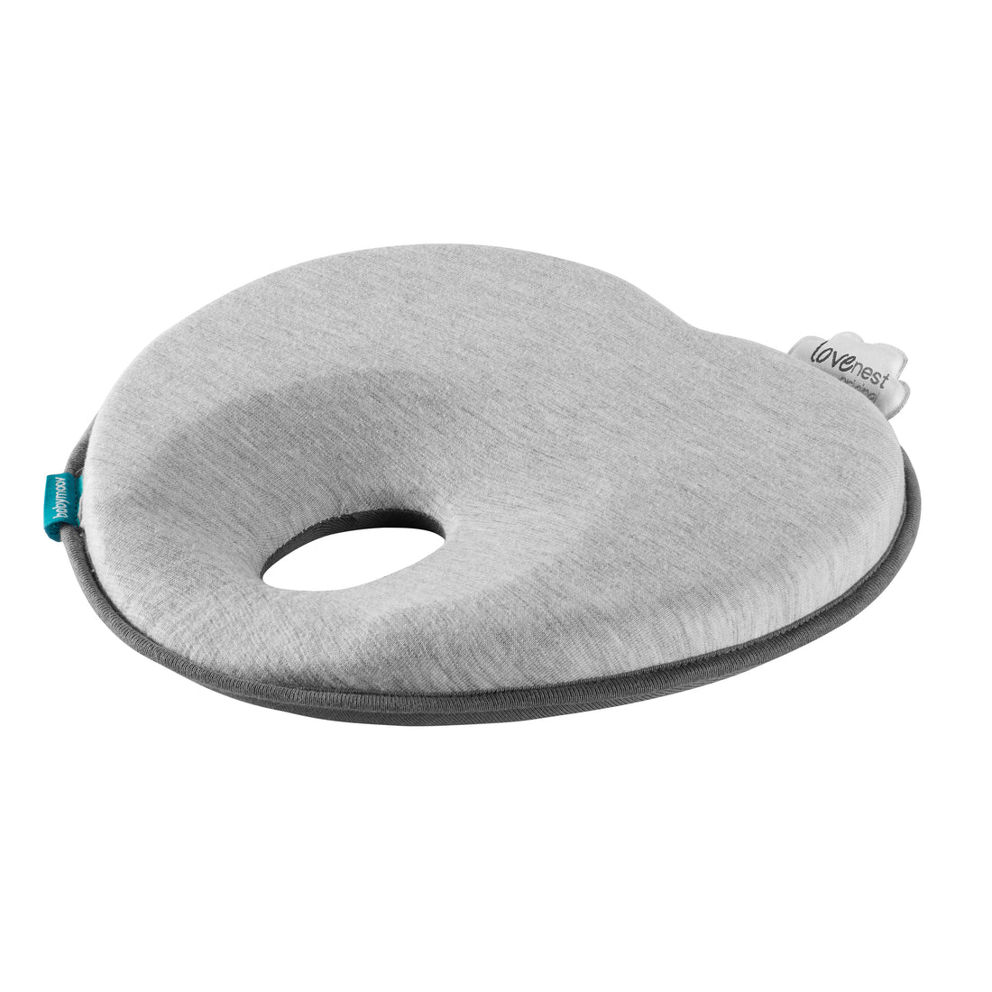 Babymoov Ergonomisches Babykissen (Lovenest) – Grau (0–4 m) – Baby-Kopfkissen – MamaMilla