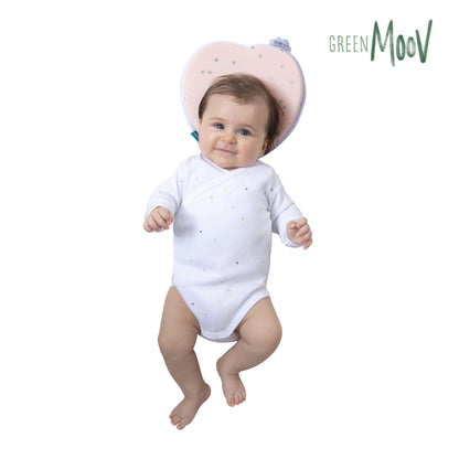 Babymoov Ergonomisches Babykissen (Lovenest) – Rosa (0–4 m) – Baby-Kopfkissen – MamaMilla