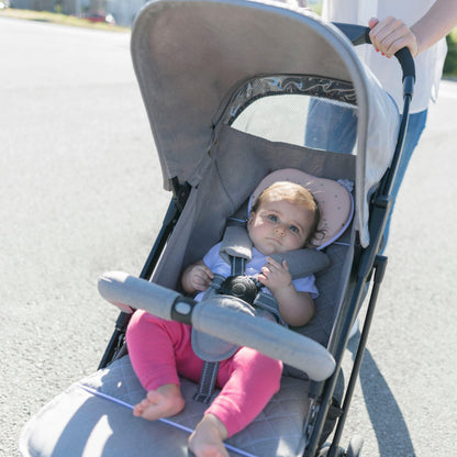 Babymoov Ergonomisches Babykissen (Lovenest) – Rosa (0–4 m) – Baby-Kopfkissen – MamaMilla