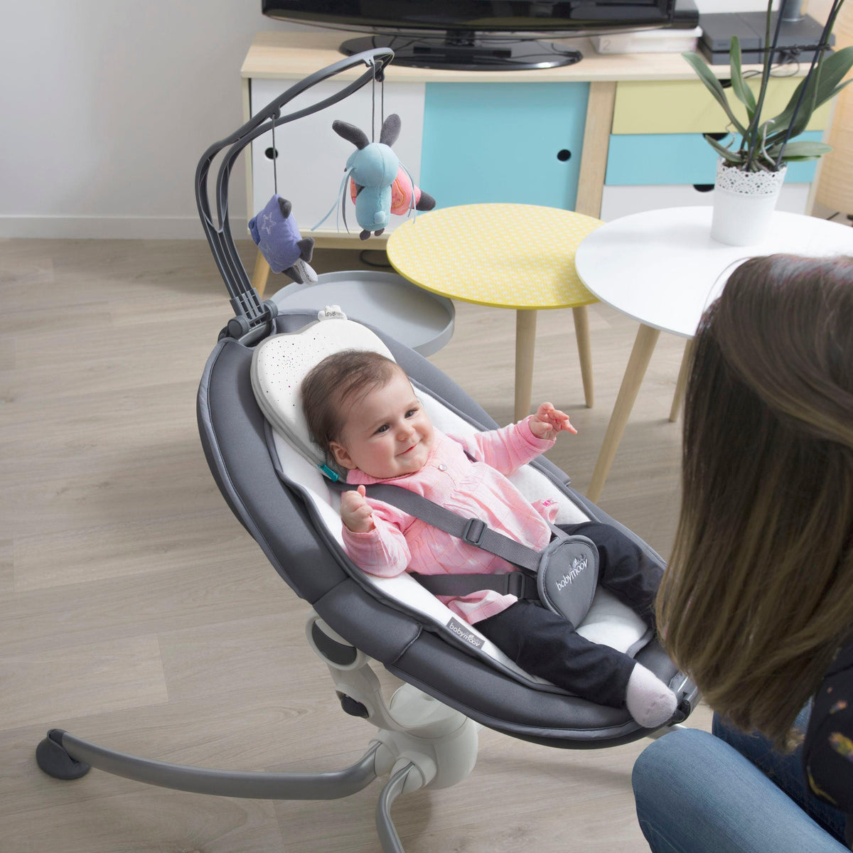 Babymoov Ergonomisches Babykissen (Lovenest) – Weiß (0–4 m) – Baby-Kopfkissen – MamaMilla