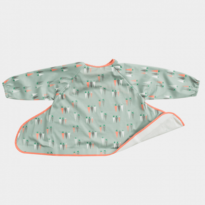 Tidy Tot Lätzchen mit langen Ärmeln für Tablett – Dusty Mint – Lätzchen mit Ärmeln – MamaMilla