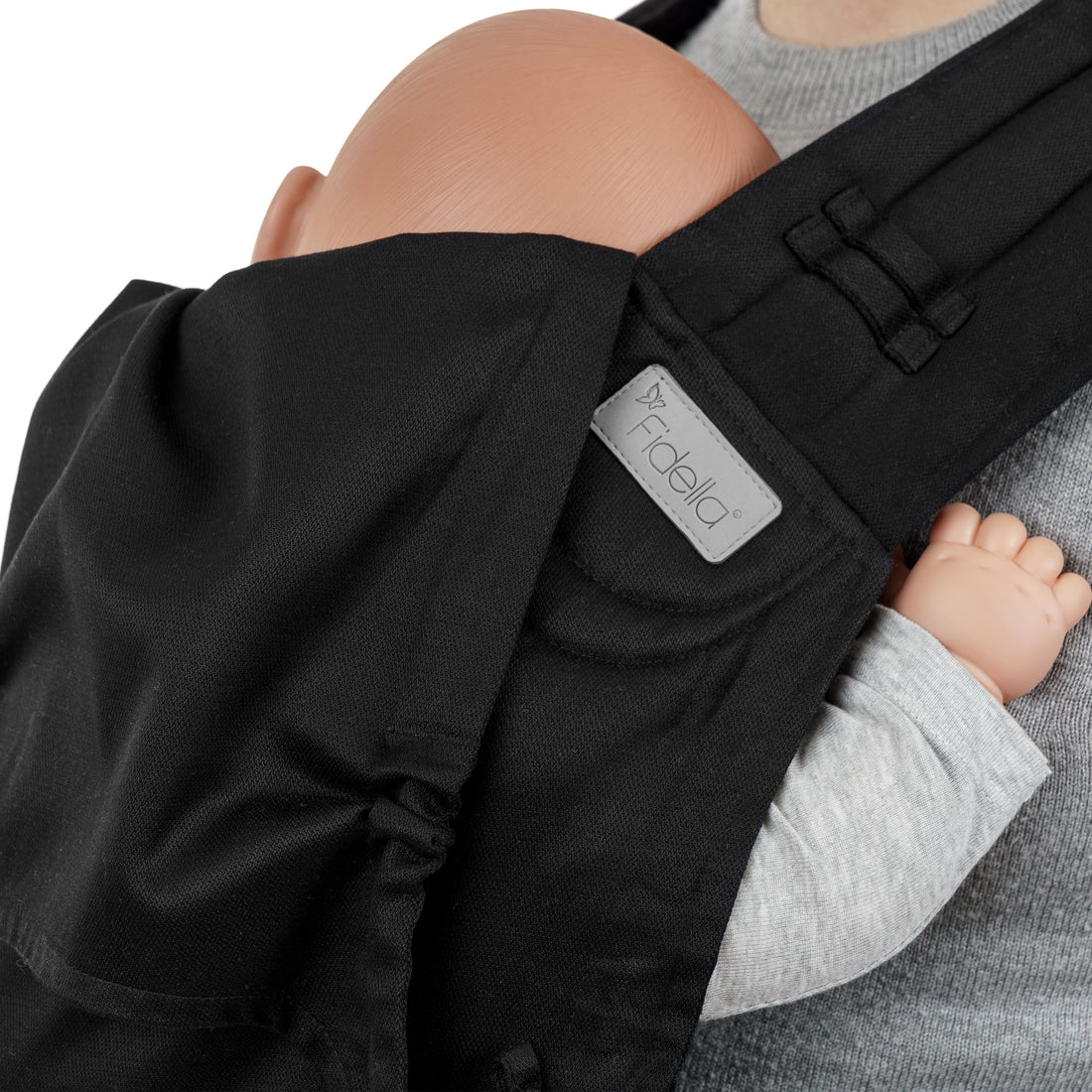 Fidella Fly Tai Babytrage – Chevron/Schwarz – Kleinkind – Babytrage – MamaMilla