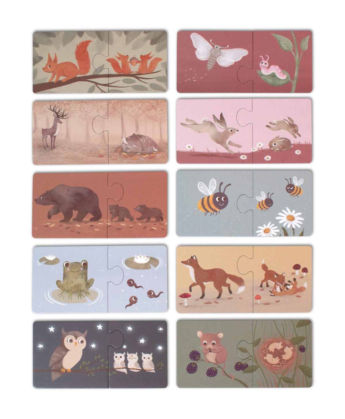 Filibabba Eltern-Kind-Puzzle – Nordische Tiere – Puzzle – MamaMilla