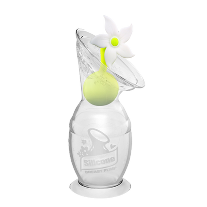 Haakaa Milchpumpe mit Blume – 150 ml – Milchpumpen-Vakuum – MamaMilla
