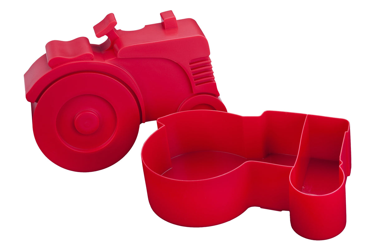 BLAFRE Lunchbox mit 2 Fächern – Traktor – Blaugrün – Lunchbox – MamaMilla