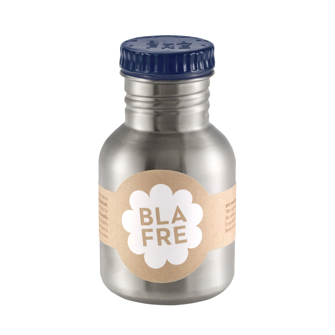 BLAFRE Trinkflasche aus Edelstahl – 300 ml – Marineblau – Trinkflasche aus Stahl – MamaMilla